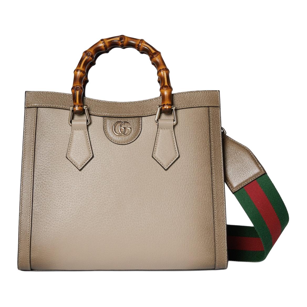 

GUCCI Кожаная сумка Диана обычная женская бежевая градиент