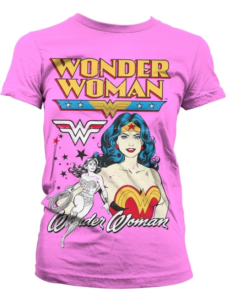 

Футболка WONDER WOMAN, розовый
