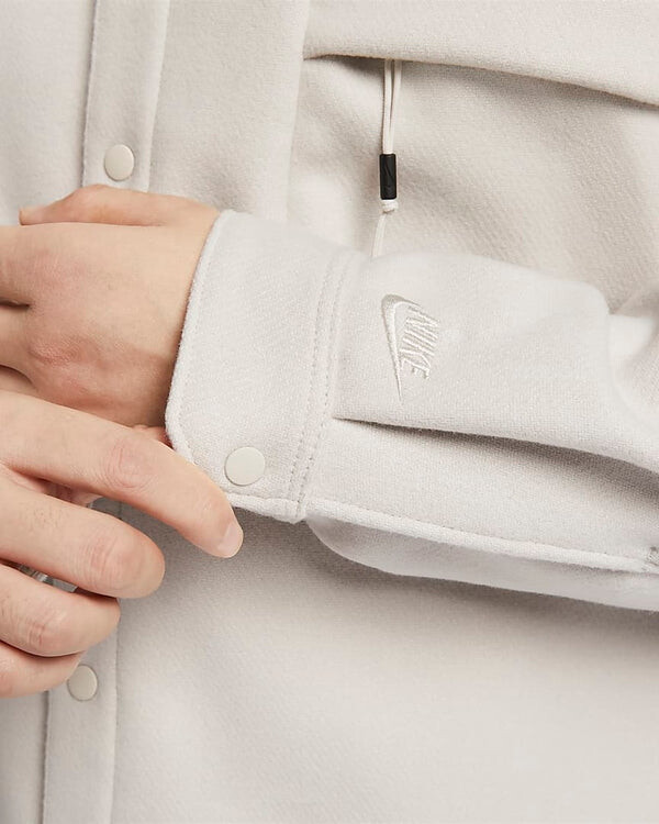 Рубашка sportswear tech wool shirt 'grey' Nike, серый — фото 4