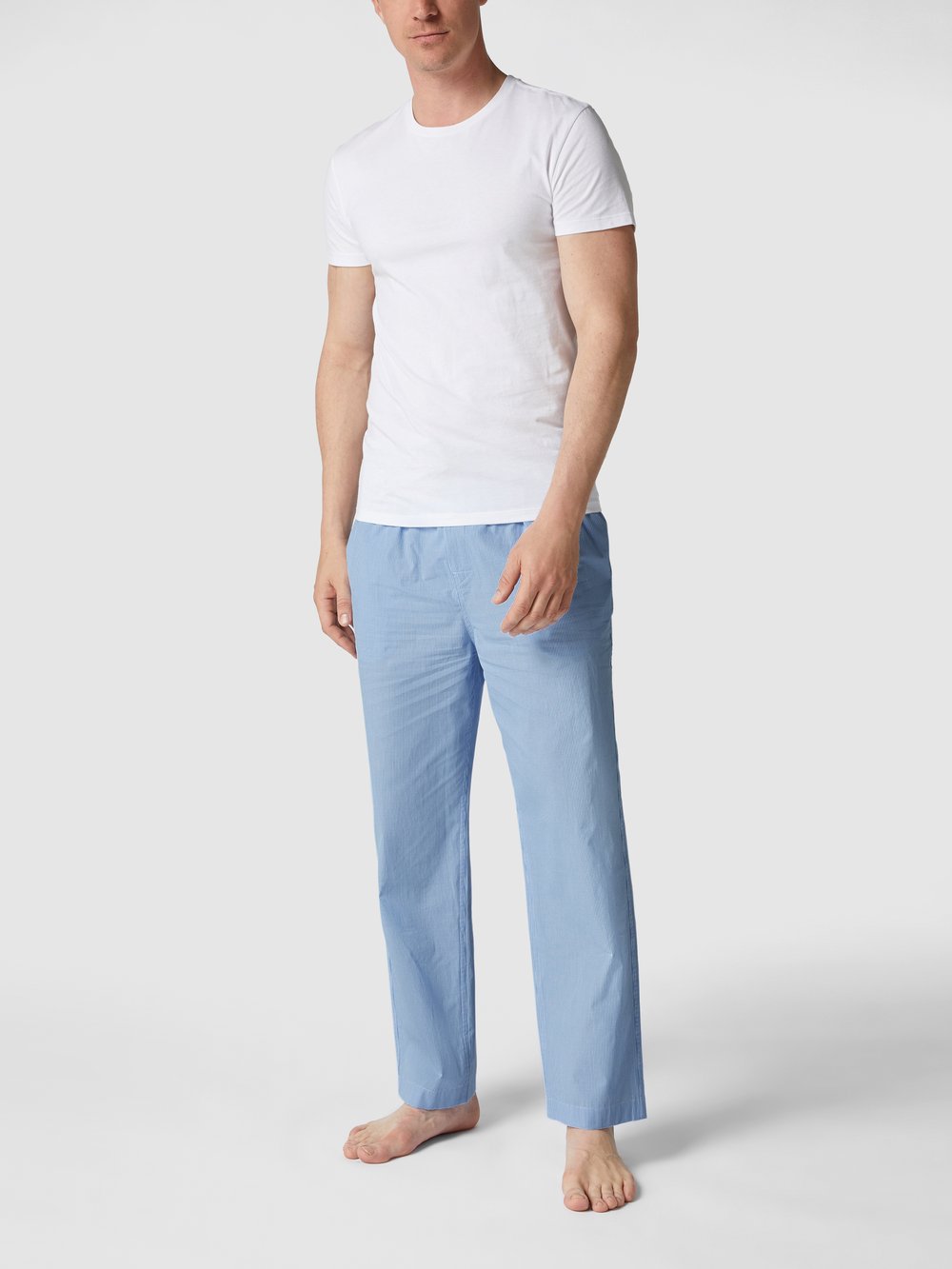 

Пижамные штаны из хлопка Polo Ralph Lauren Underwear, светло-голубой