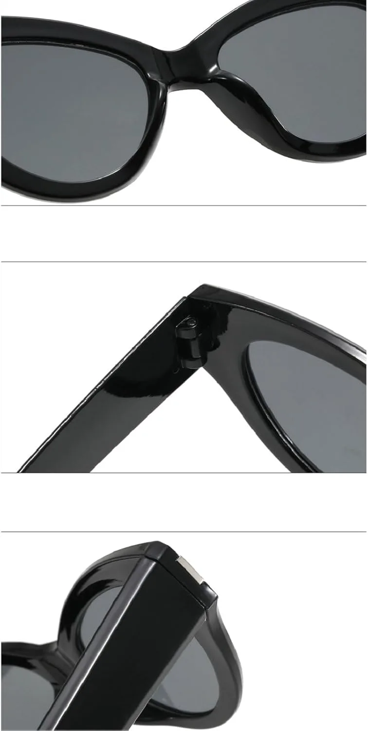 

Модные винтажные солнцезащитные очки «кошачий глаз» для женщин, панк-очки, роскошные элегантные женские очки с защитой от УФ-излучения UV400 mincl, Brown