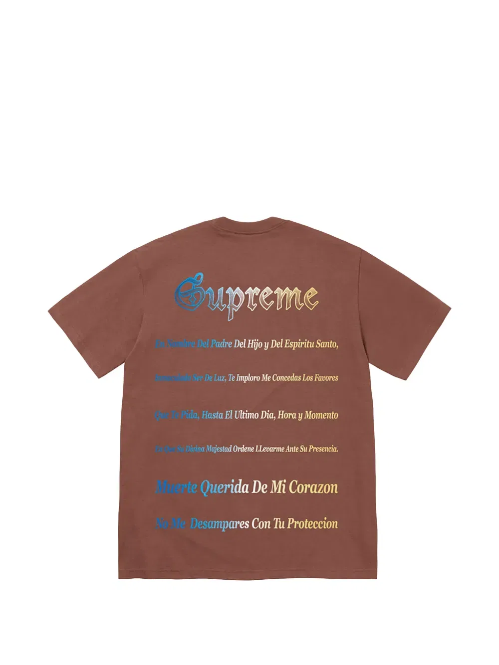 Футболка с изображением Смерти Supreme, коричневый — фото 2