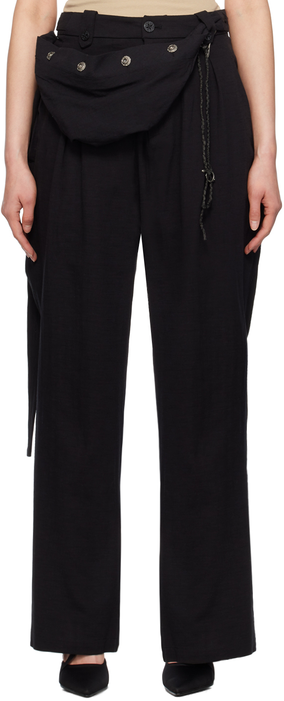 

Эксклюзивные брюки SSENSE HYEIN SEO, черный