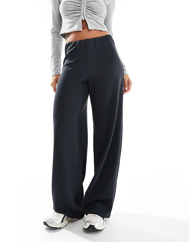 

Свободные брюки-стринги графитового цвета Vero Moda