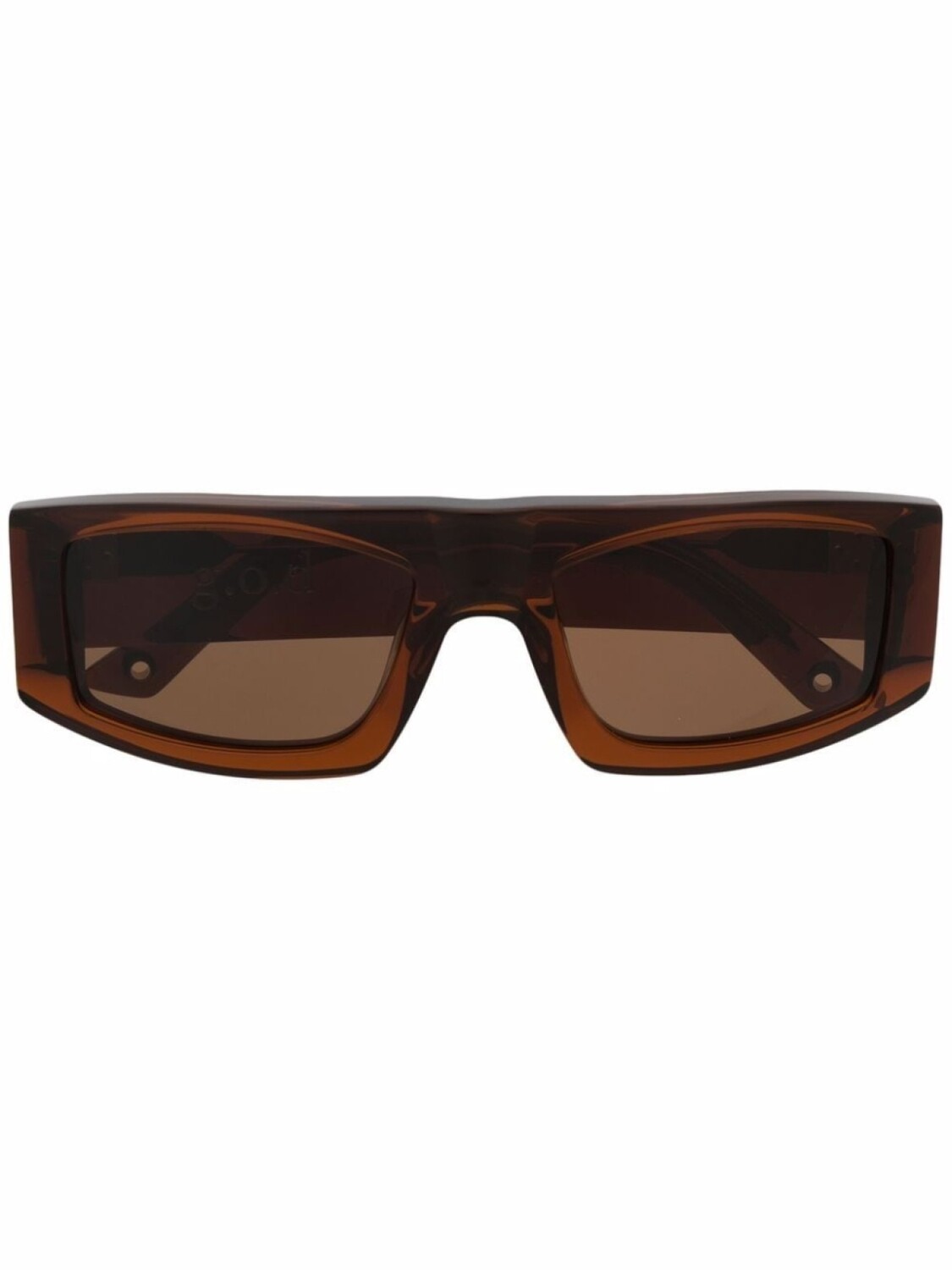 

G.O.D Eyewear солнцезащитные очки Seven в геометричной оправе, коричневый