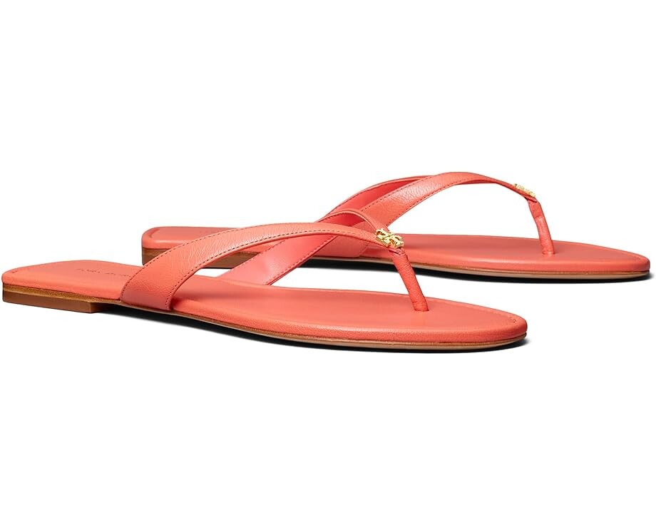 

Сандалии Tory Burch Classic Flip Flop, цвет Coral Crush