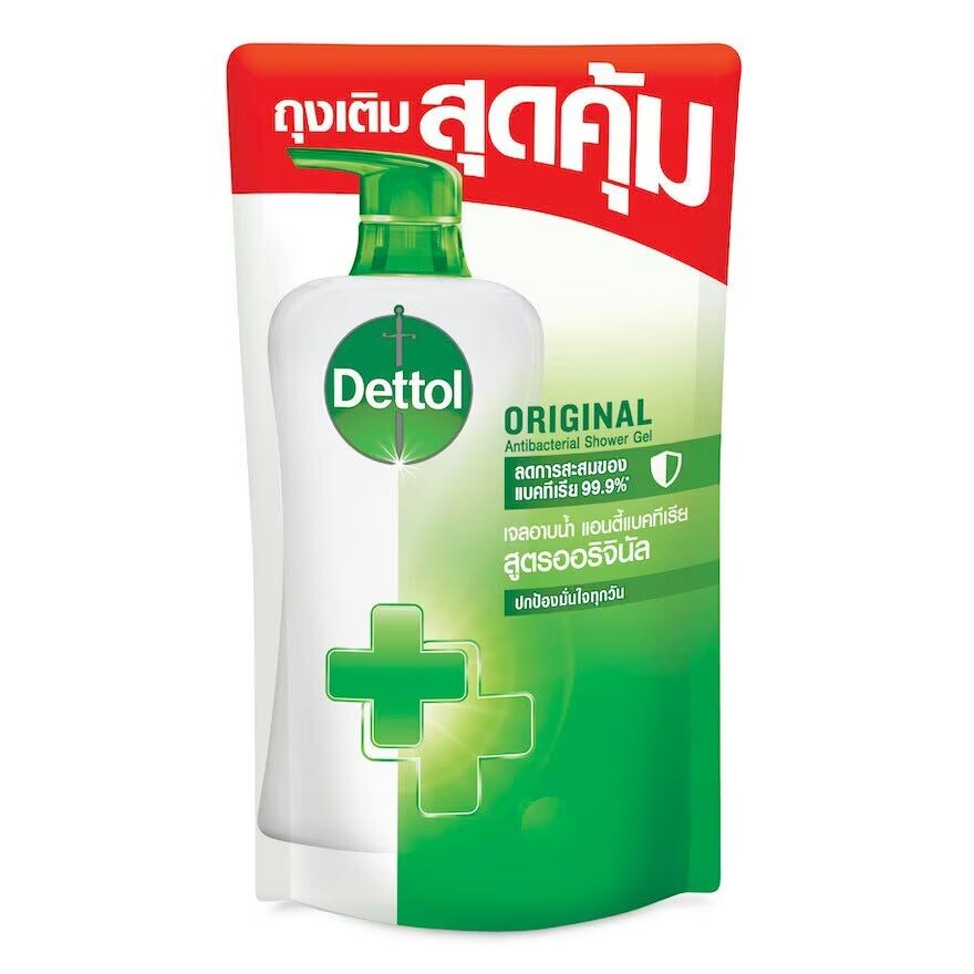 

Dettol Гель для душа антибактериальный оригинальный сменный блок 400 г, Green