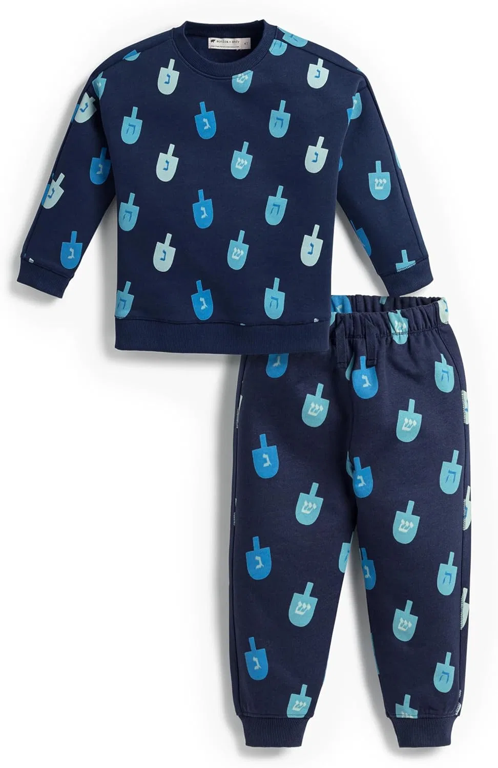 Спортивный костюм Organic Sporty Sweatsuit monica + andy, Hanukkah Dreidels