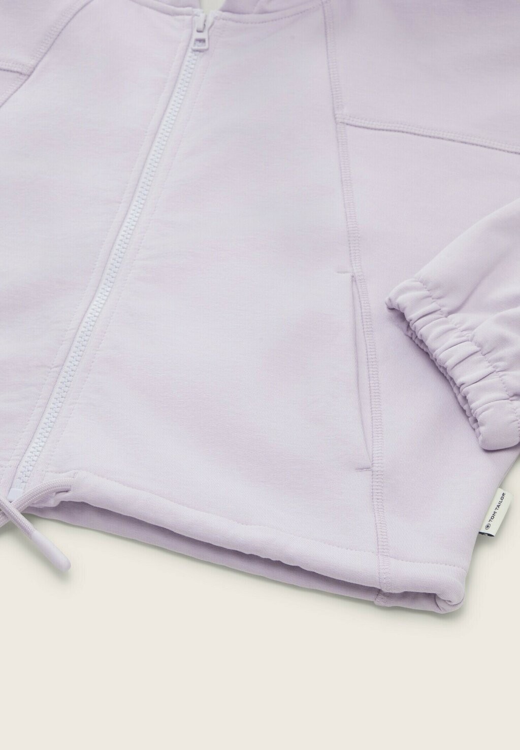 

Толстовка на молнии CROPPED TOM TAILOR, фиолетовый