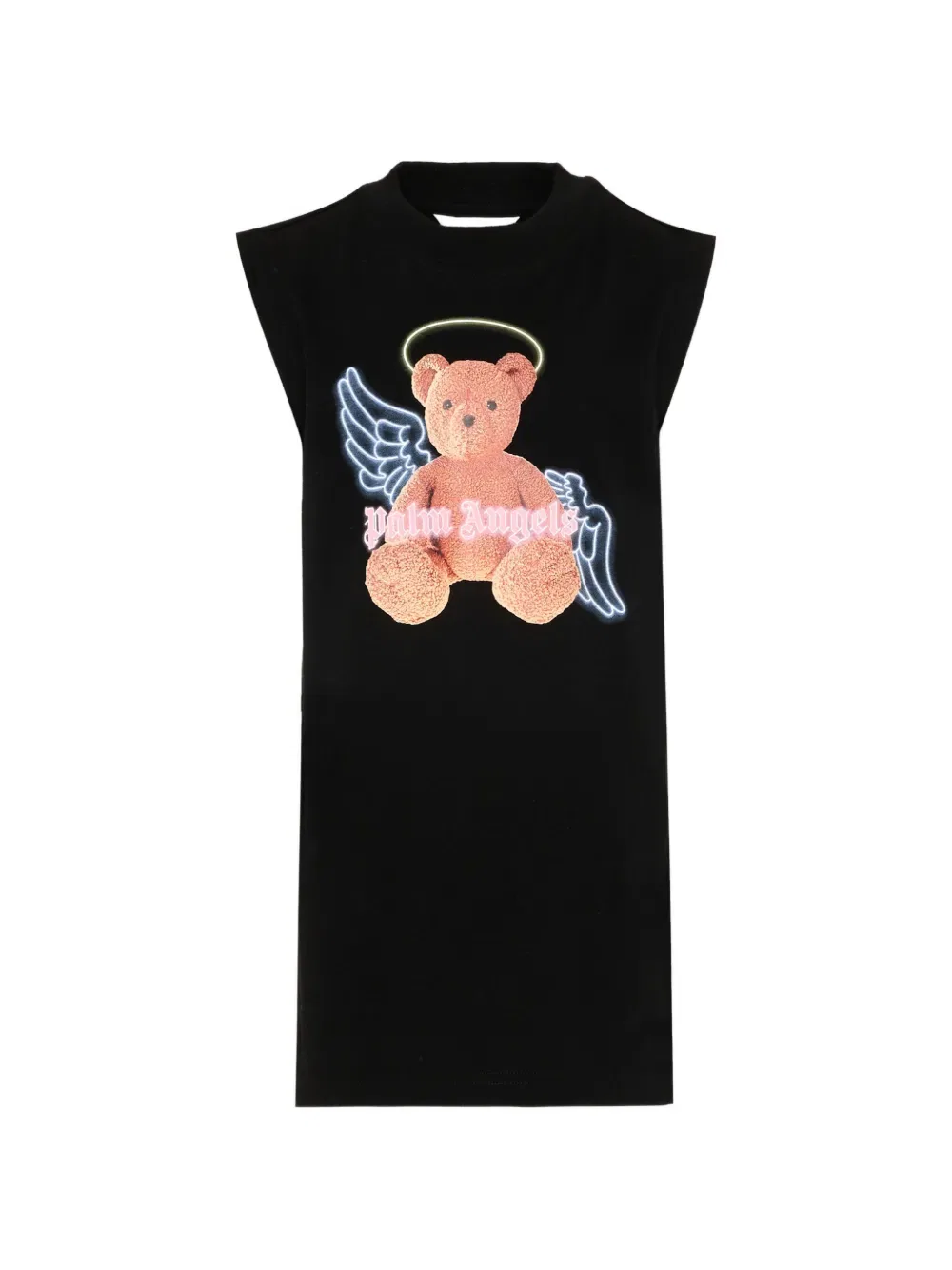 Платье с изображением медведя Palm Angels Kids, черный