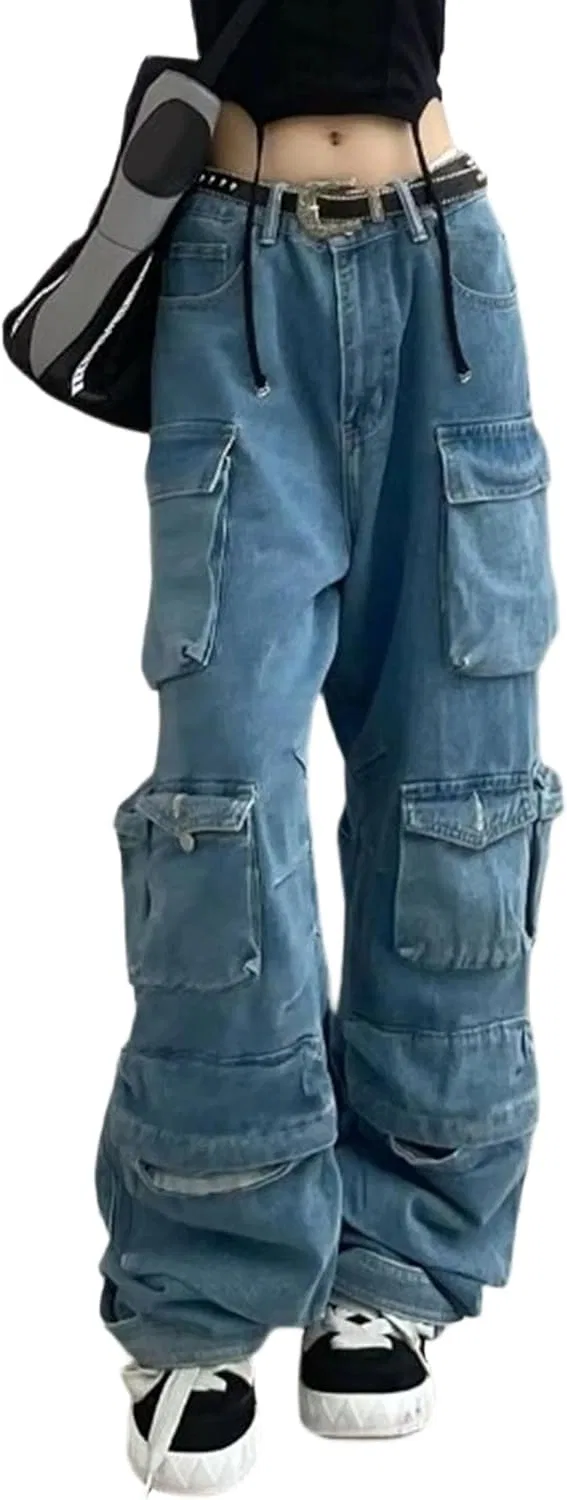 Джинсы карго Relaxed Fit, Blue
