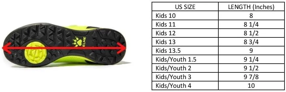 

Футбольные бутсы KELME без шнурков для детей и подростков - футзал или футбольная обувь для игры на траве для мальчиков и девочек - футбольные бутсы на липучке для игры в помещении или на улице, красный/синий