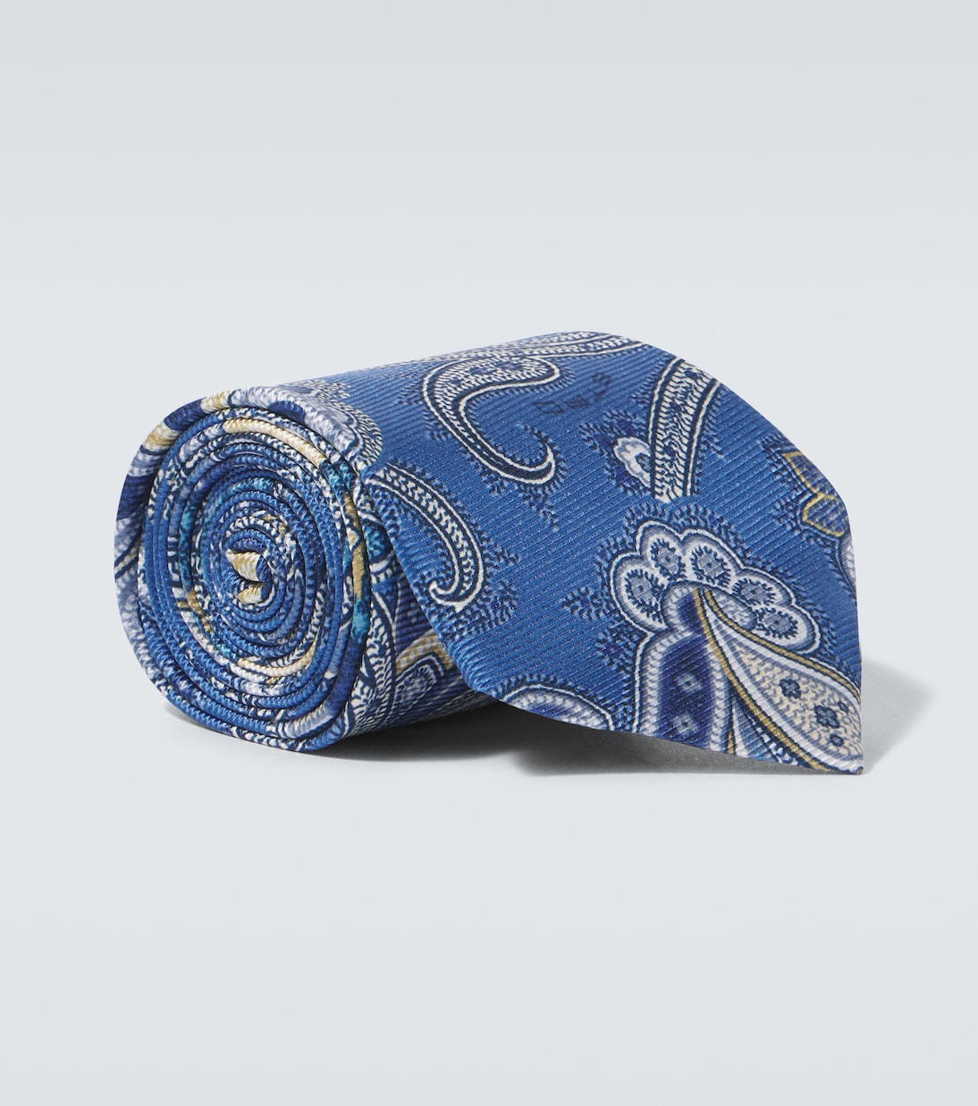 

Галстук с узором пейсли Etro, Print On Blue Base