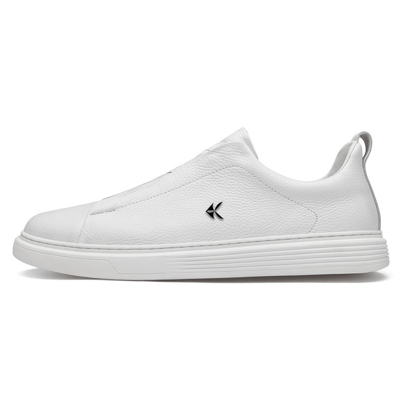 

ZAMST Белые мужские кожаные повседневные туфли, цвет White
