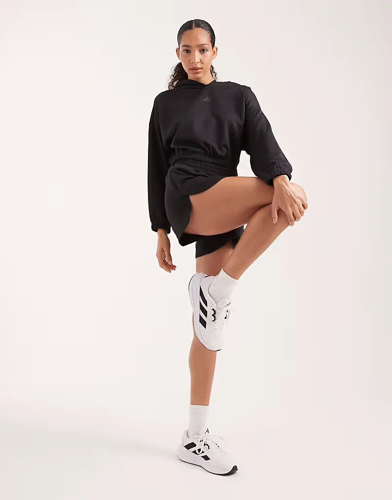 Худи для йоги Adidas performance, черное — фото 3