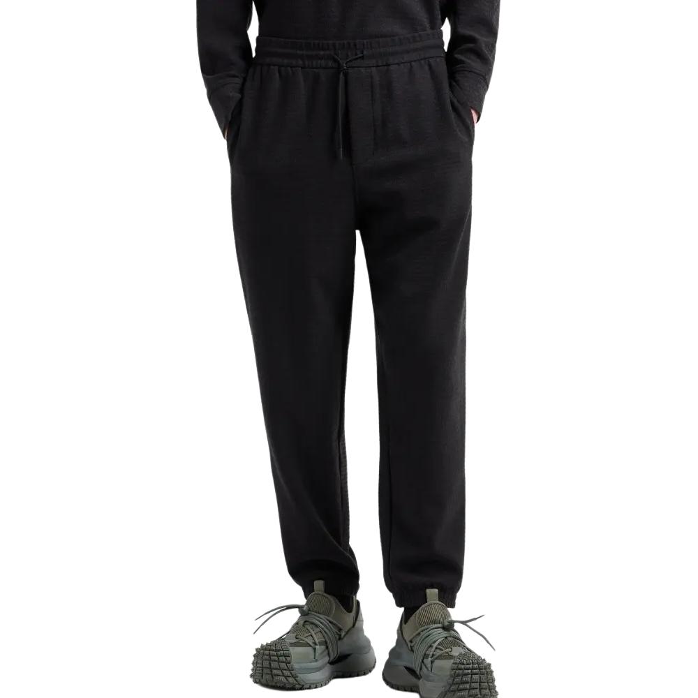 Брюки спортивные с кулиской EMPORIO ARMANI, черный — фото 3