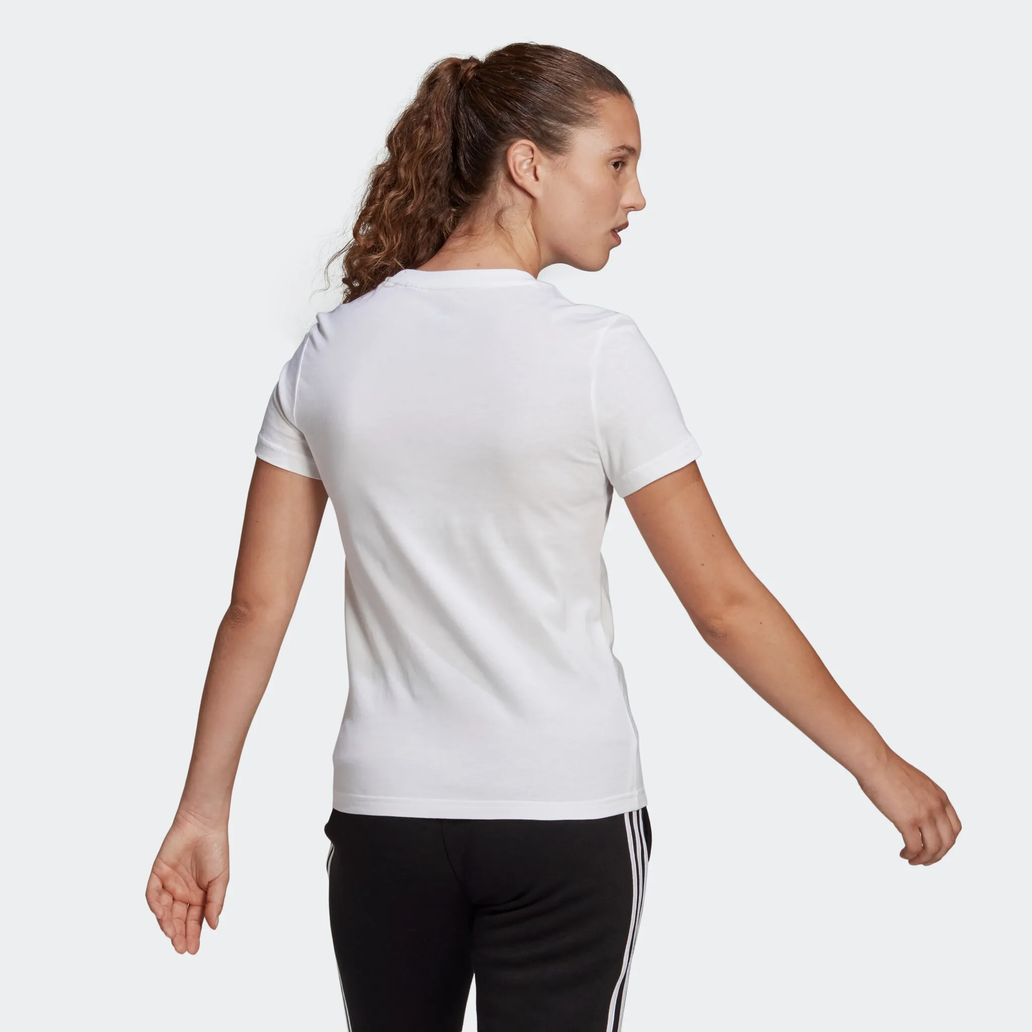 Футболка Adidas Sportswear "W LIN T", белый — фото 3