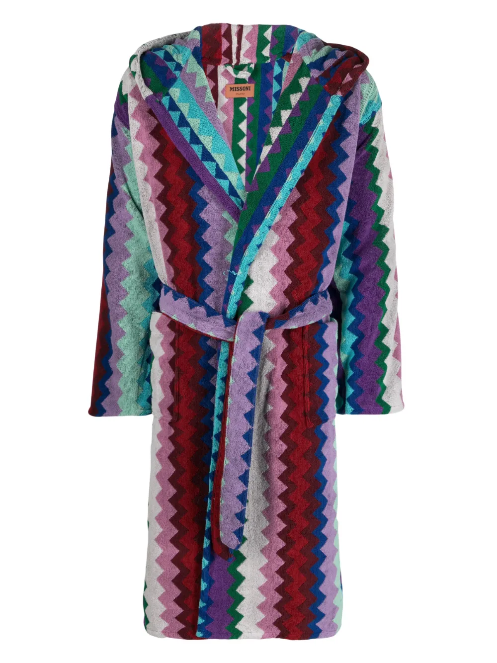 

Халат с узором зигзаг Missoni Home, фиолетовый