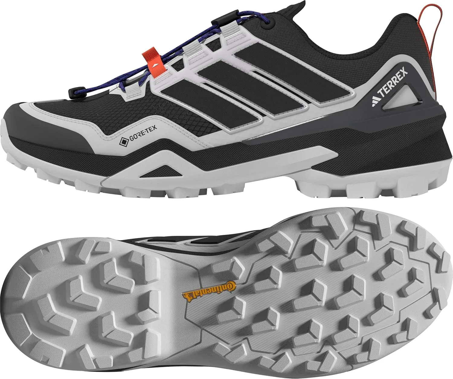 Мужские походные кроссовки Adidas Terrex Skychaser с Gore-tex, черный/серый — фото 3