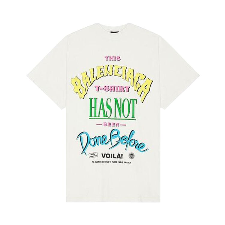 

Футболка Balenciaga Oversized T-Shirt 'Dirty White', белый