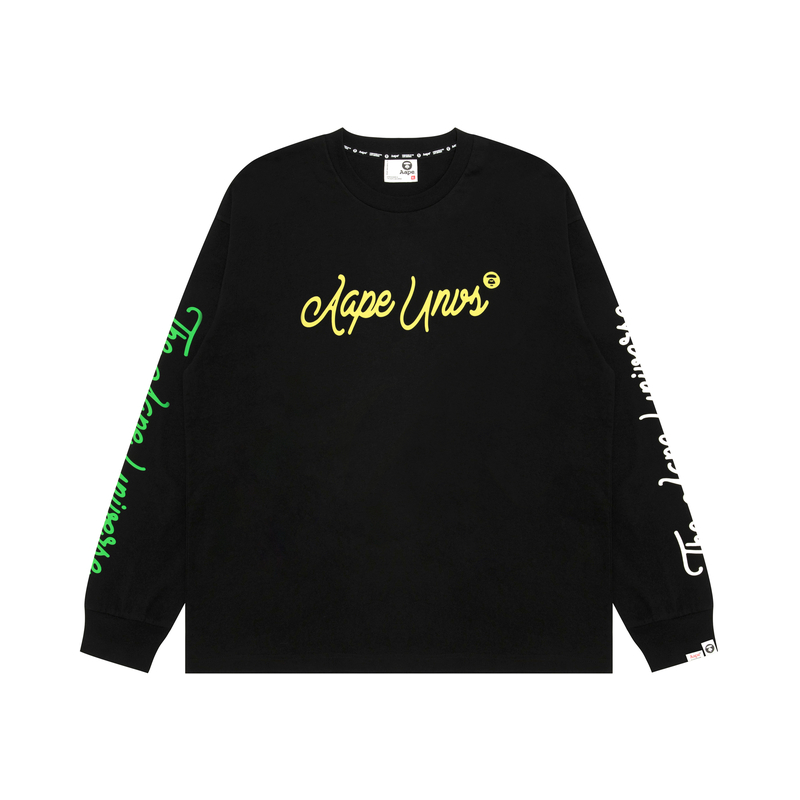 

Футболка из хлопка с принтом логотипа A Bathing APE Aape, черный