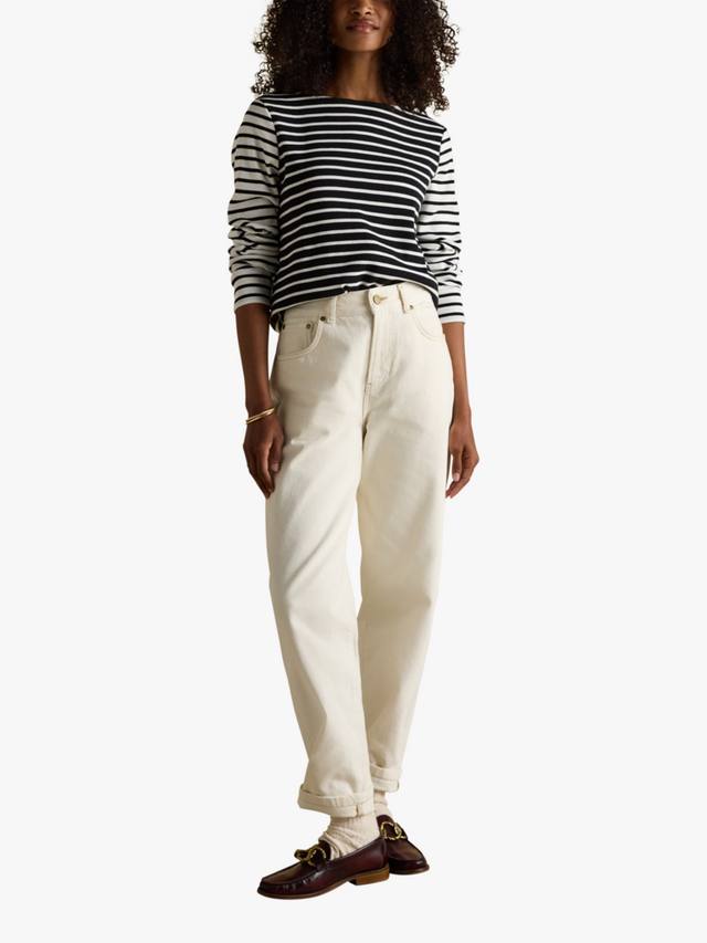 

Классическая тельняшка в гаваньскую полоску Joules, Black/White