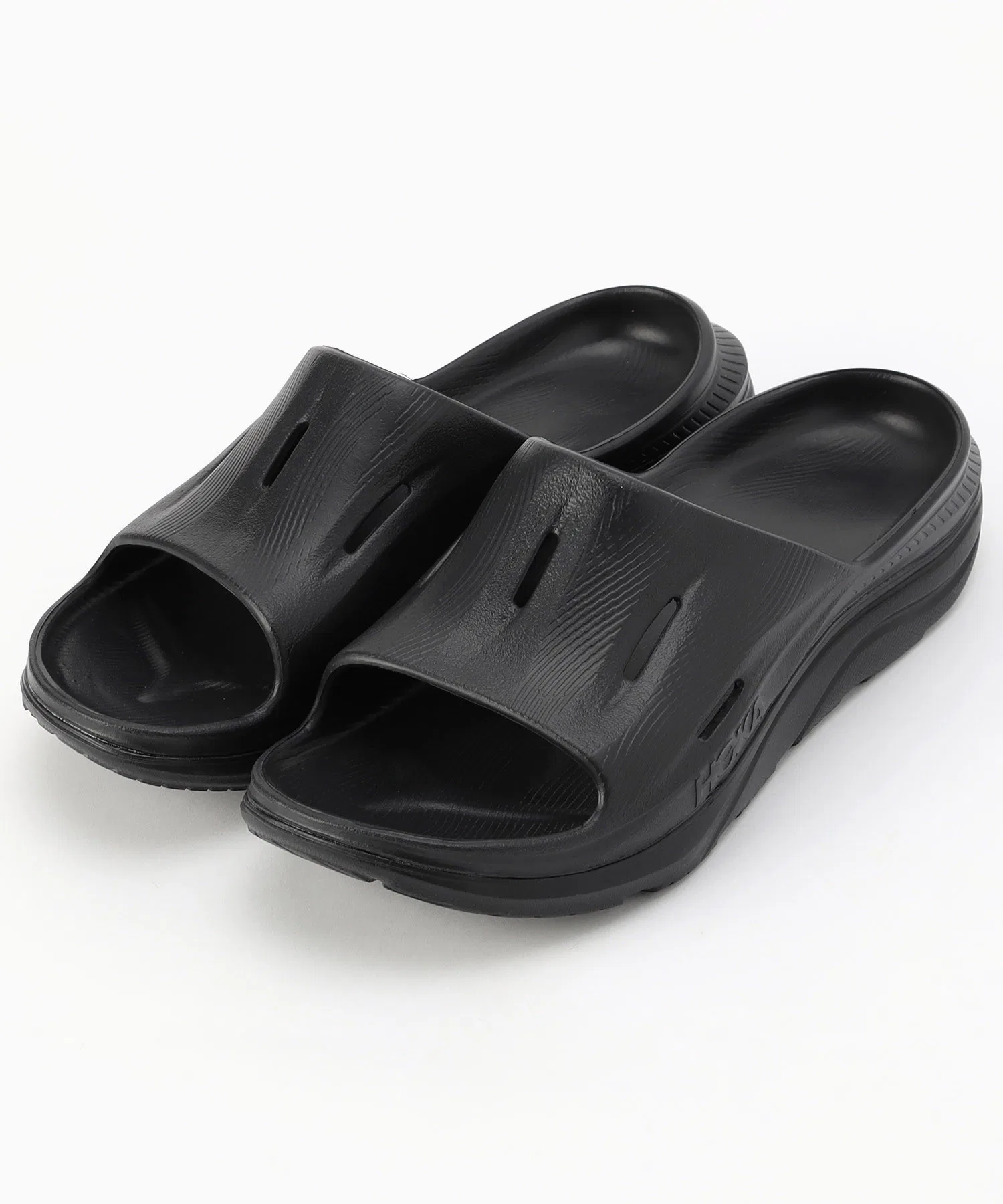 Мужские сандалии HOKA ORA RECOVERY SLIDE 3 чёрные