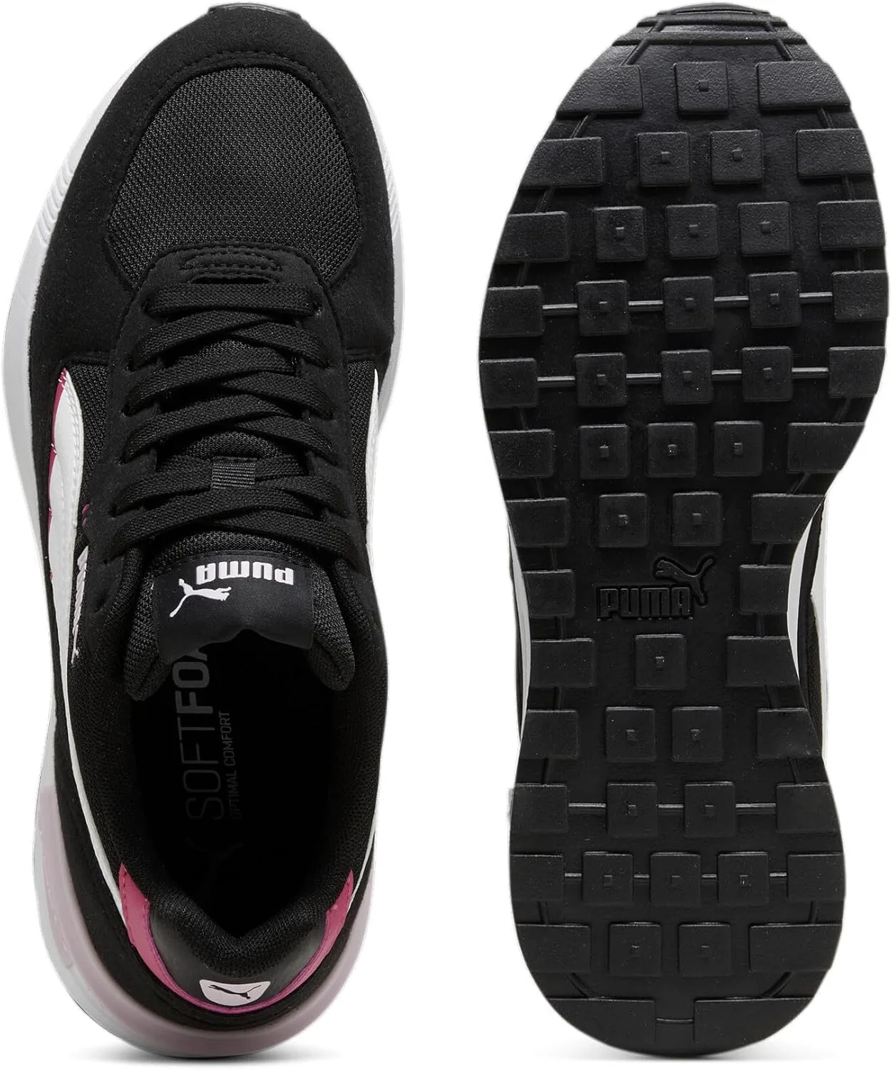 Кроссовки PUMA Graviton унисекс, белый/черный/розовый — фото 4