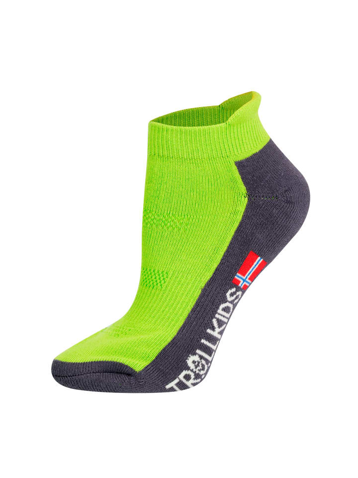 

Носки Trollkids Wandersocken Low Cut II, цвет lime