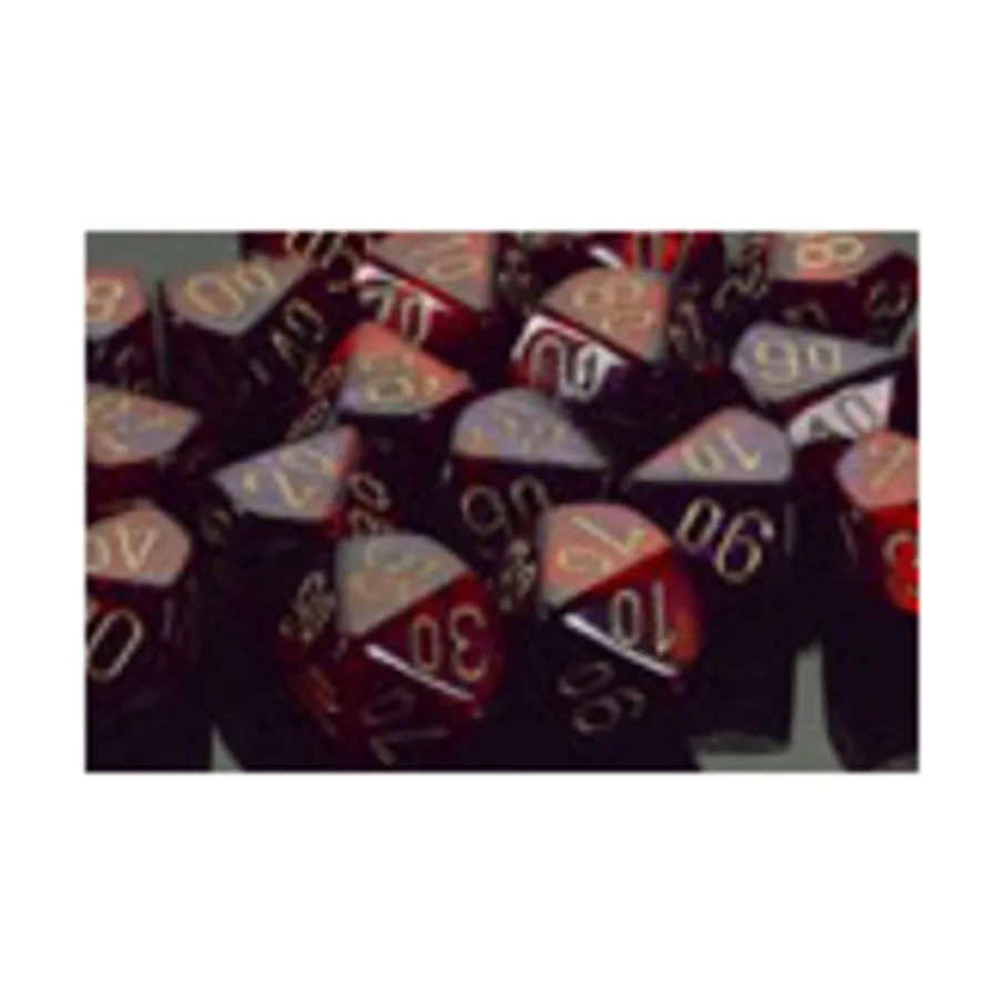 

d6 16 мм фиолетово-красный с золотом (12), Dice - Gemini - d6 16mm (Chessex)