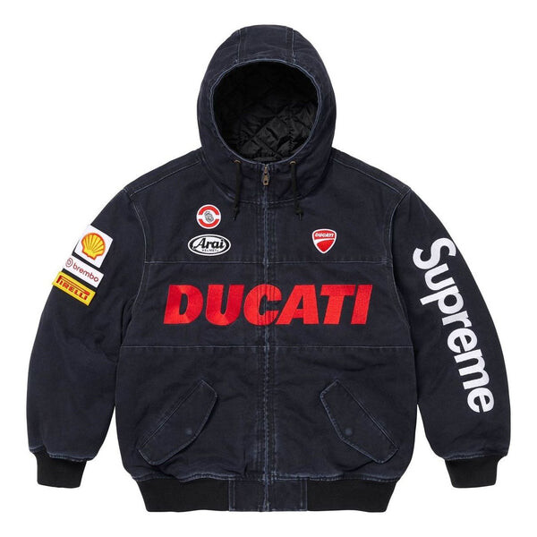 

Куртка x ducati hooded racing jacket 'black red' Supreme, черный