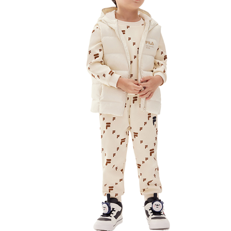 Пуховый жилет Classic Lifestyle для детей от 3 до 7 лет Fila Kids, standard белый — фото 3
