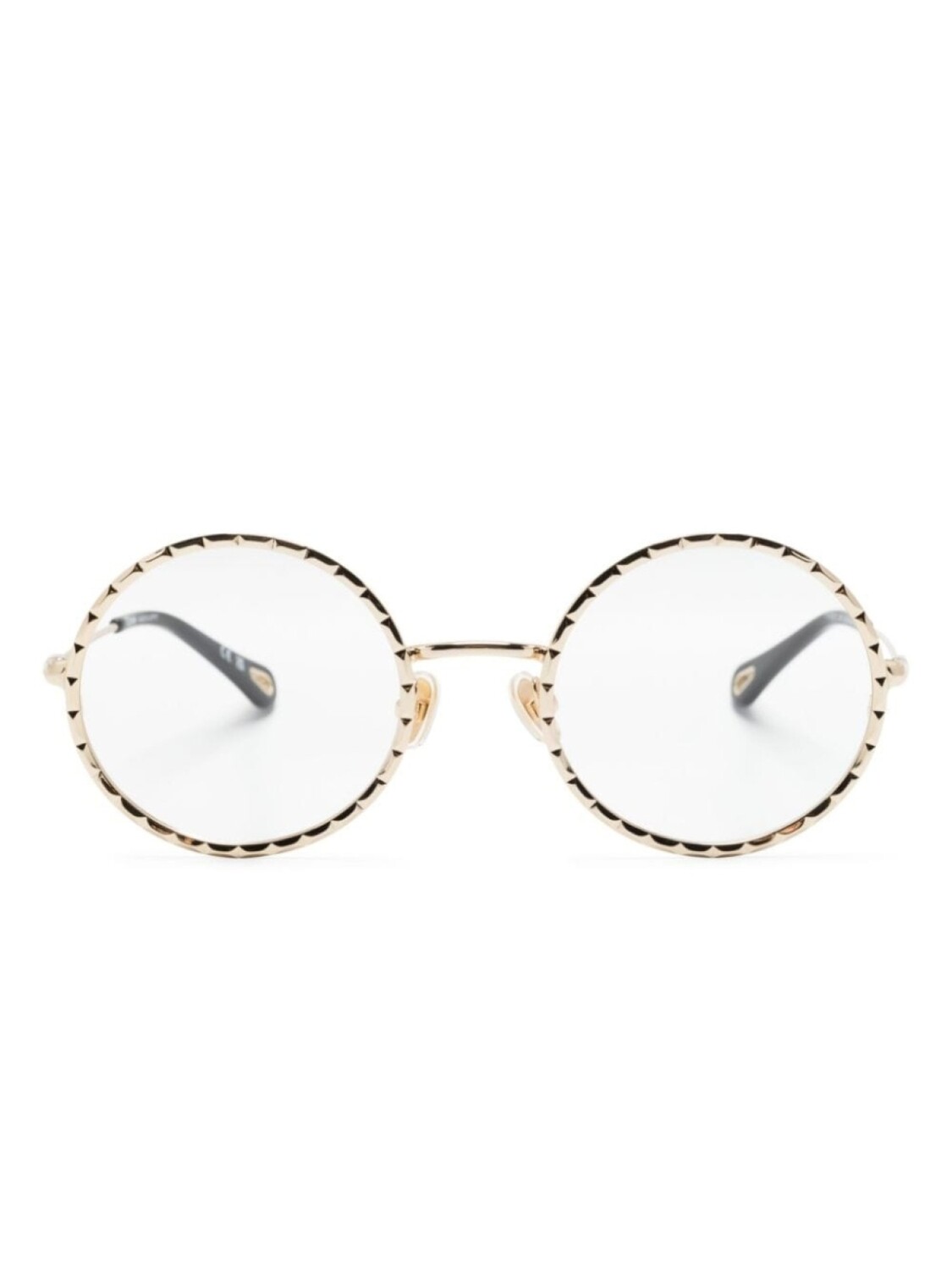 

Chloé Eyewear очки в круглой оправе, золотистый
