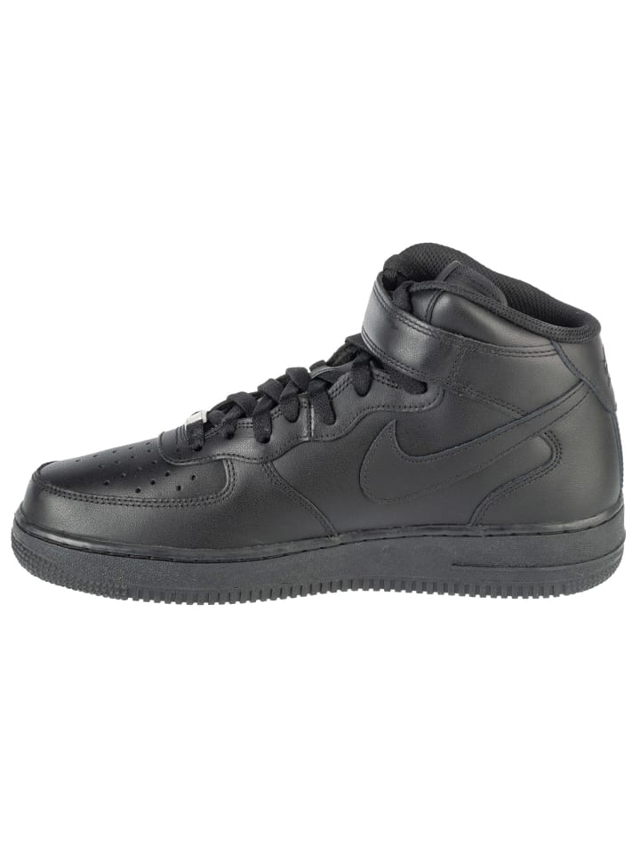 Кроссовки Nike Air Force 1 Mid 07 черного цвета — фото 2