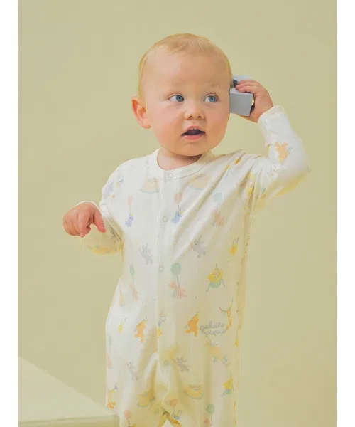 Детский длинный рукав ромпер BABY из смеси вискозы и хлопка, офф-белый