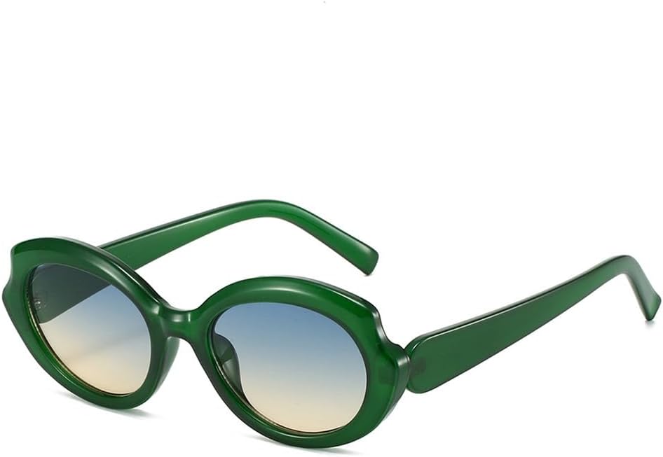 

Солнцезащитные очки с защитой от УФ-излучения UV400 - овальная форма с градиентным переходом цвета, подходят для женщин и мужчин, для бега и занятий спортом на открытом воздухе generic, Green