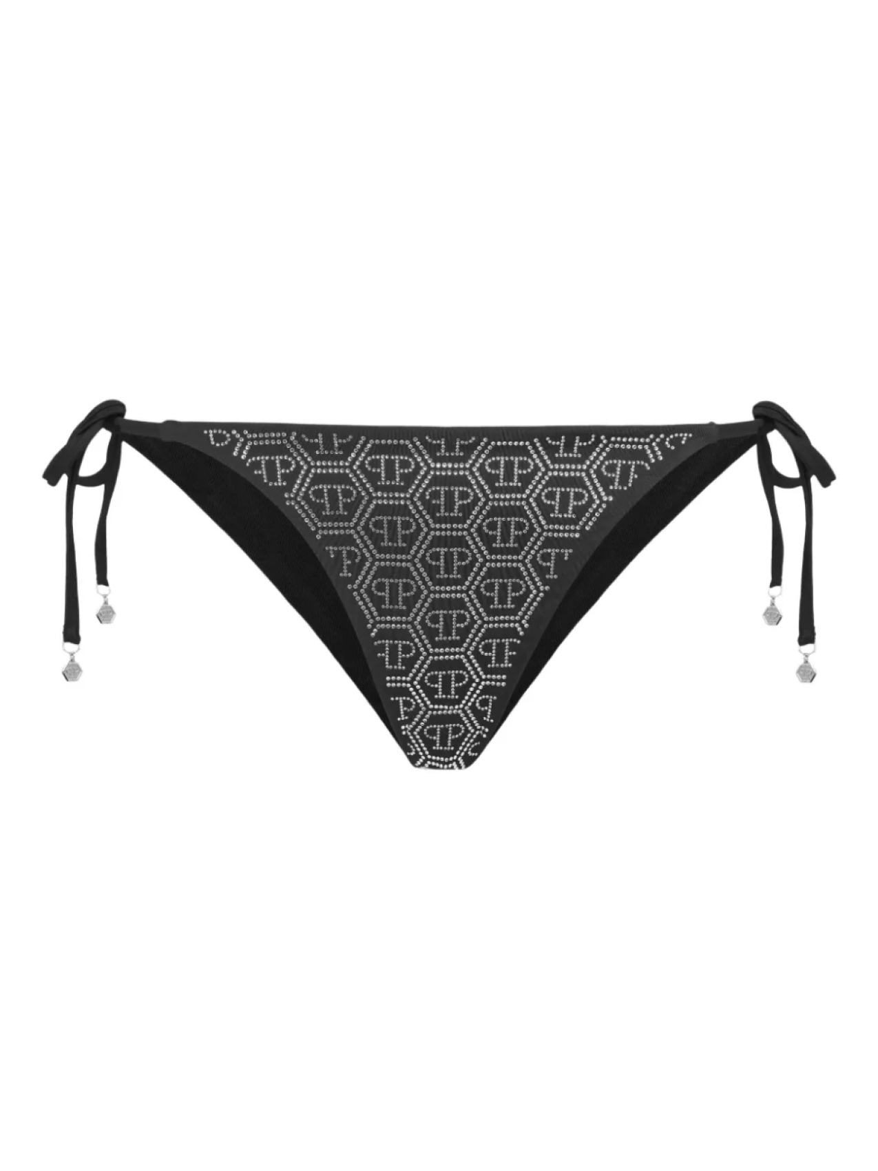 

Philipp Plein плавки бикини со стразами, черный