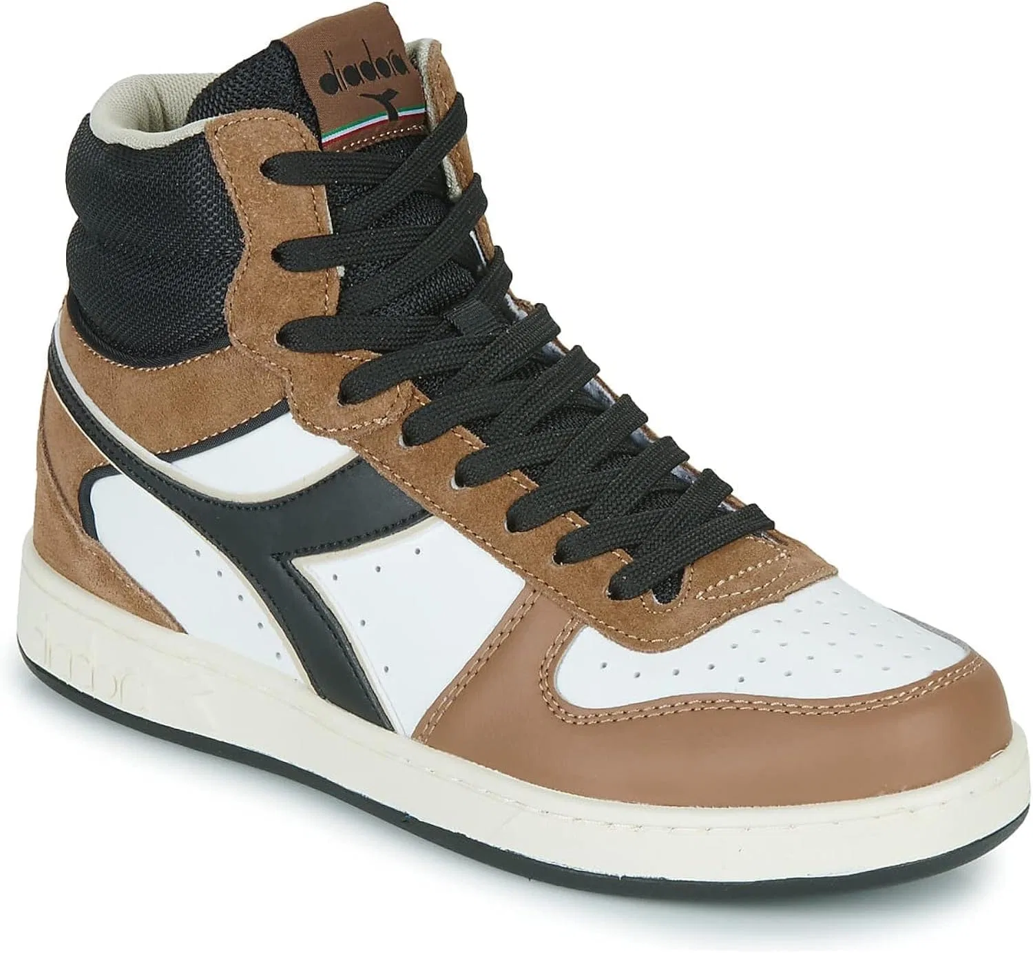 Мужские кроссовки Diadora Magic Basket Mid Earth 179004 d0098, White Brown — фото 2