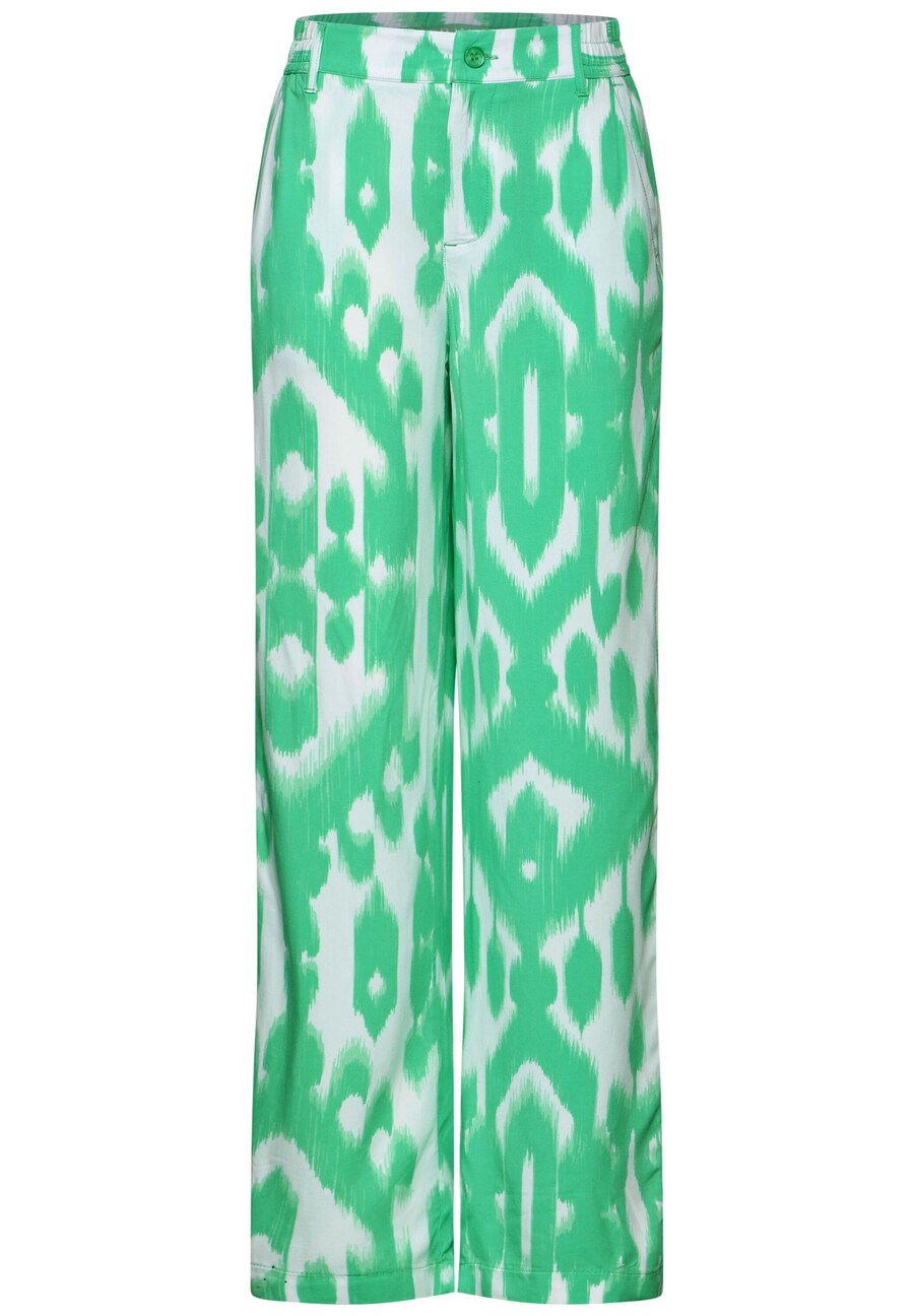 

Широкие брюки STREET ONE, цвет Grass green