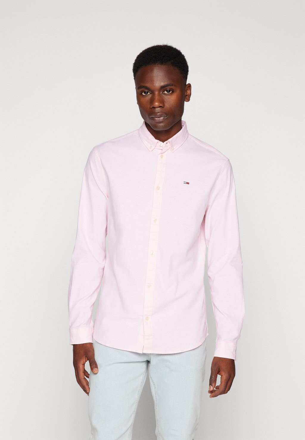 

Рубашка Slim Stretch Oxford Shirt Tommy Jeans, цвет ballet pink