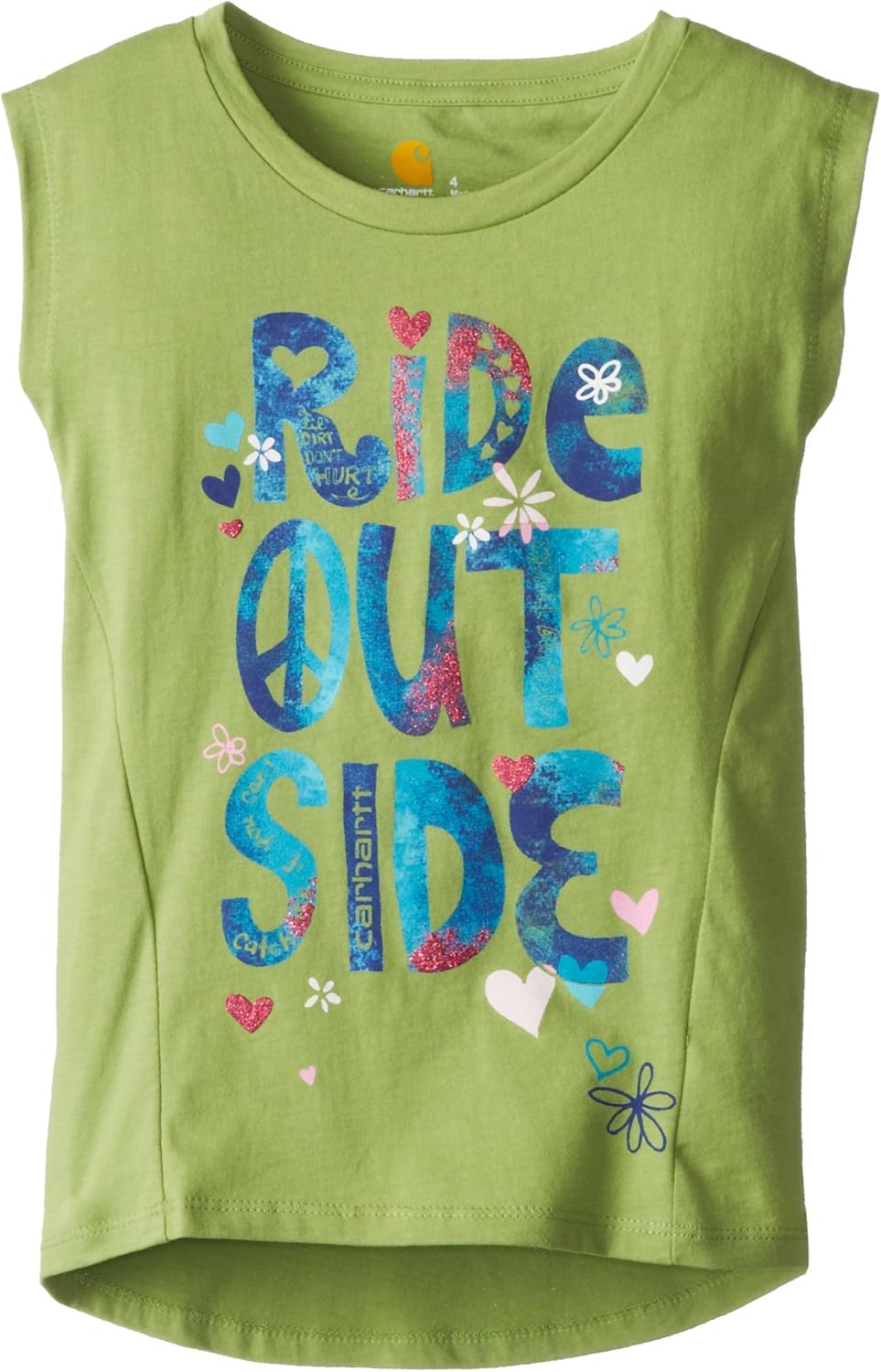 

Футболка Carhartt Girls 2-6X Ride Outside с коротким рукавом, Green, Зеленый, Футболка Carhartt Girls 2-6X Ride Outside с коротким рукавом, Green