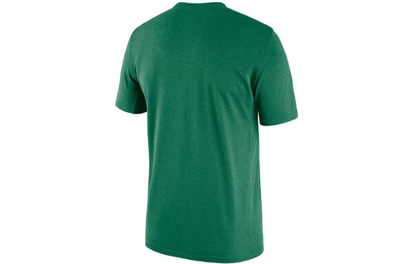 Футболка Air Jordan Boston Celtics Courtside Jordan NBA Casual Sports Round Neck Pullover Short Sleeve Green, мультиколор — фото 2