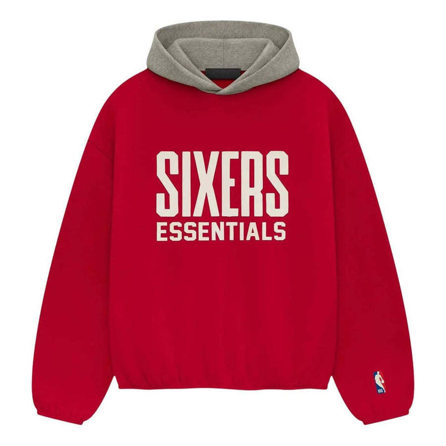 

Худи Fear of God Essentials x NBA Philadelphia 76ers Hoodie 'Red Grey', красный