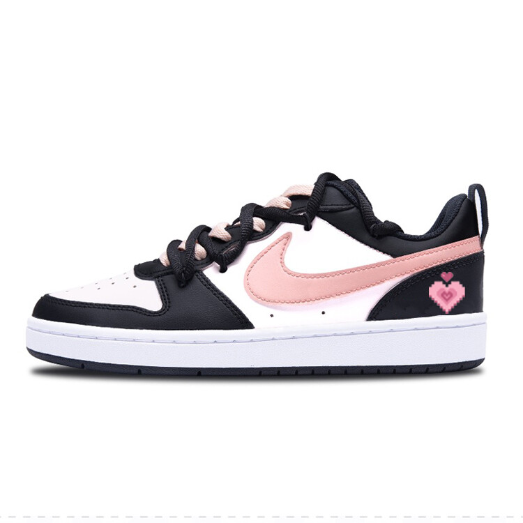 

Кроссовки Nike Court Borough Kids' Skateboarding Shoes Grade School, черный