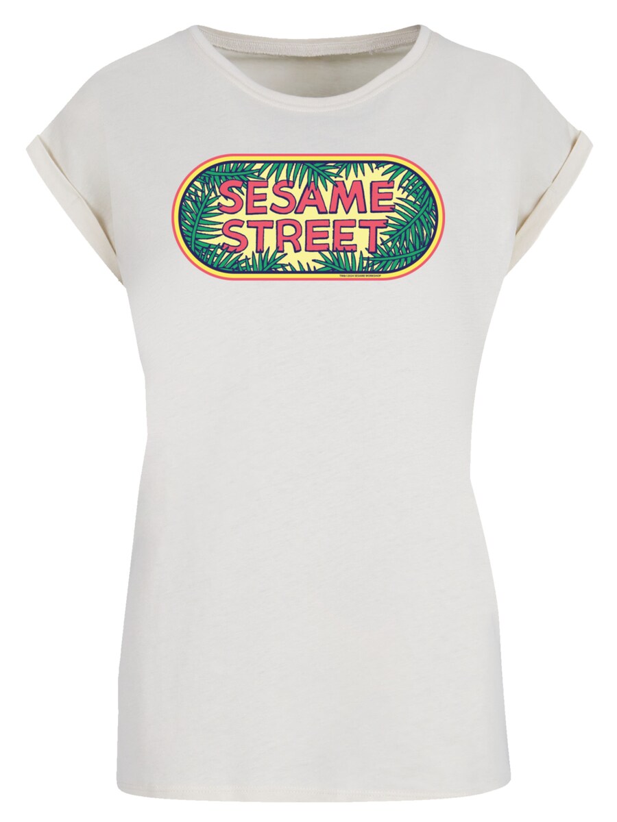 

Рубашка F4NT4STIC Sesame Street Jungle Logo, песочный