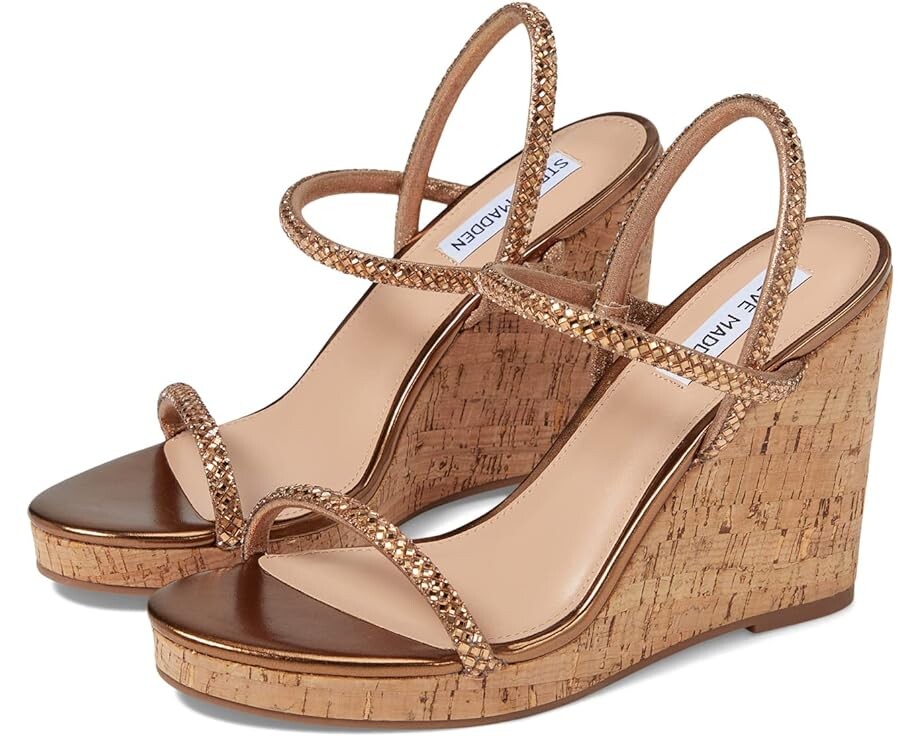 

Туфли Steve Madden Udell Wedge Sandal, цвет Bronze Cork