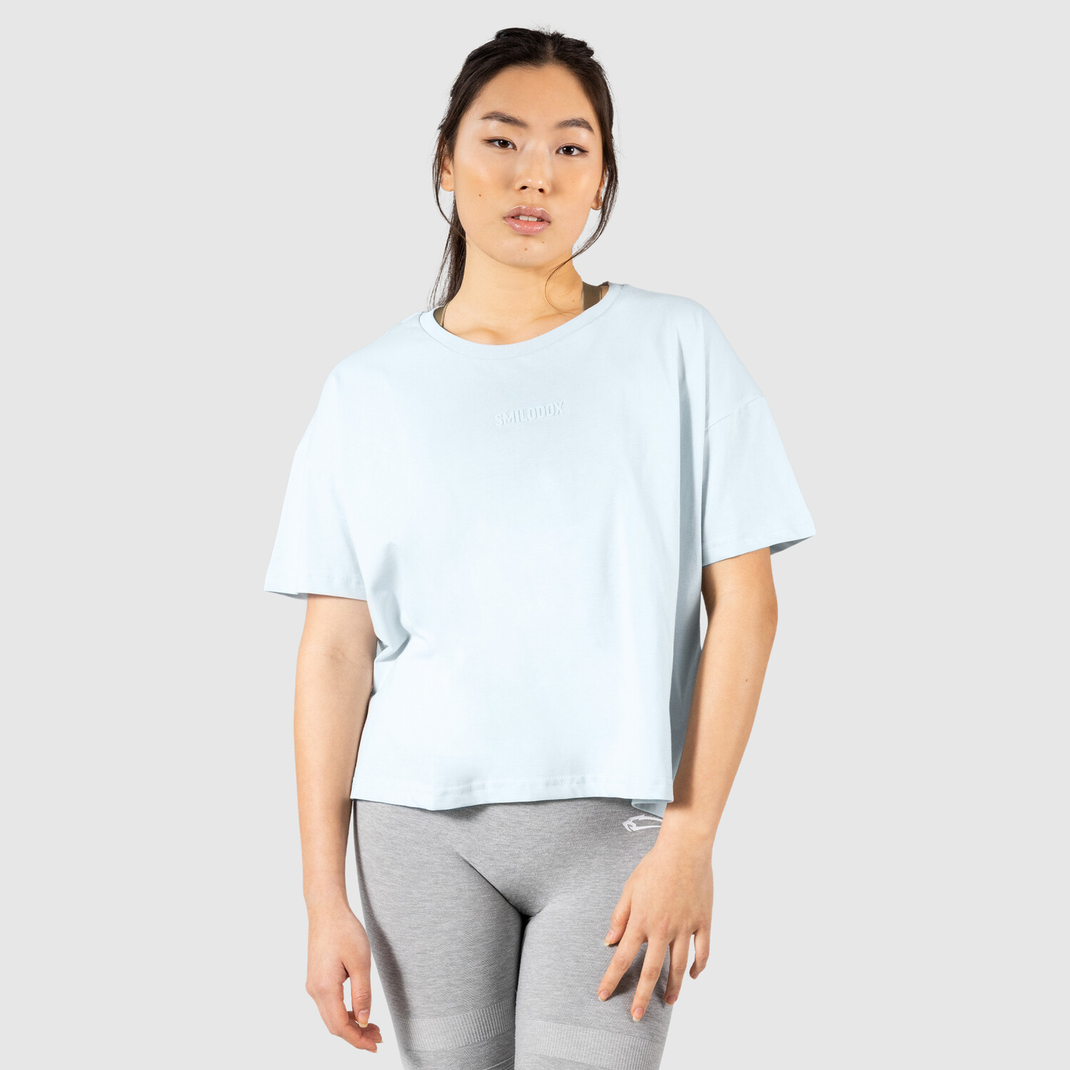 

Спортивная футболка SMILODOX Crop Shirt Giana, светло синий