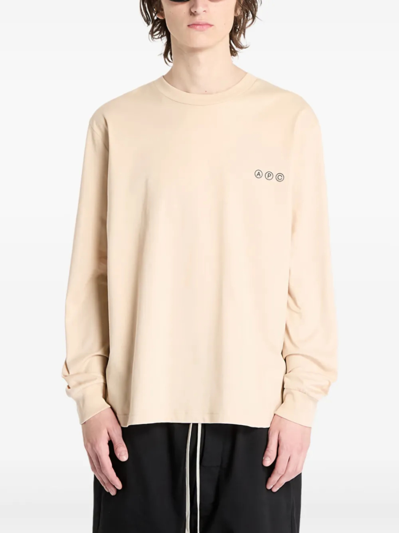 

A.P.C. хлопковая футболка, нейтральный