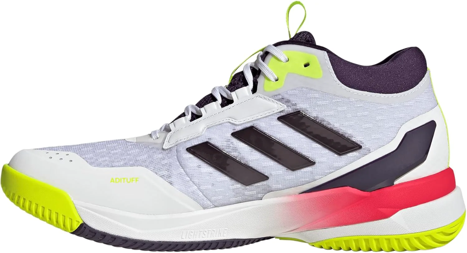 Мужские кроссовки для волейбола Adidas Crazyflight 6 Mid Indoor - белые, белый/красный