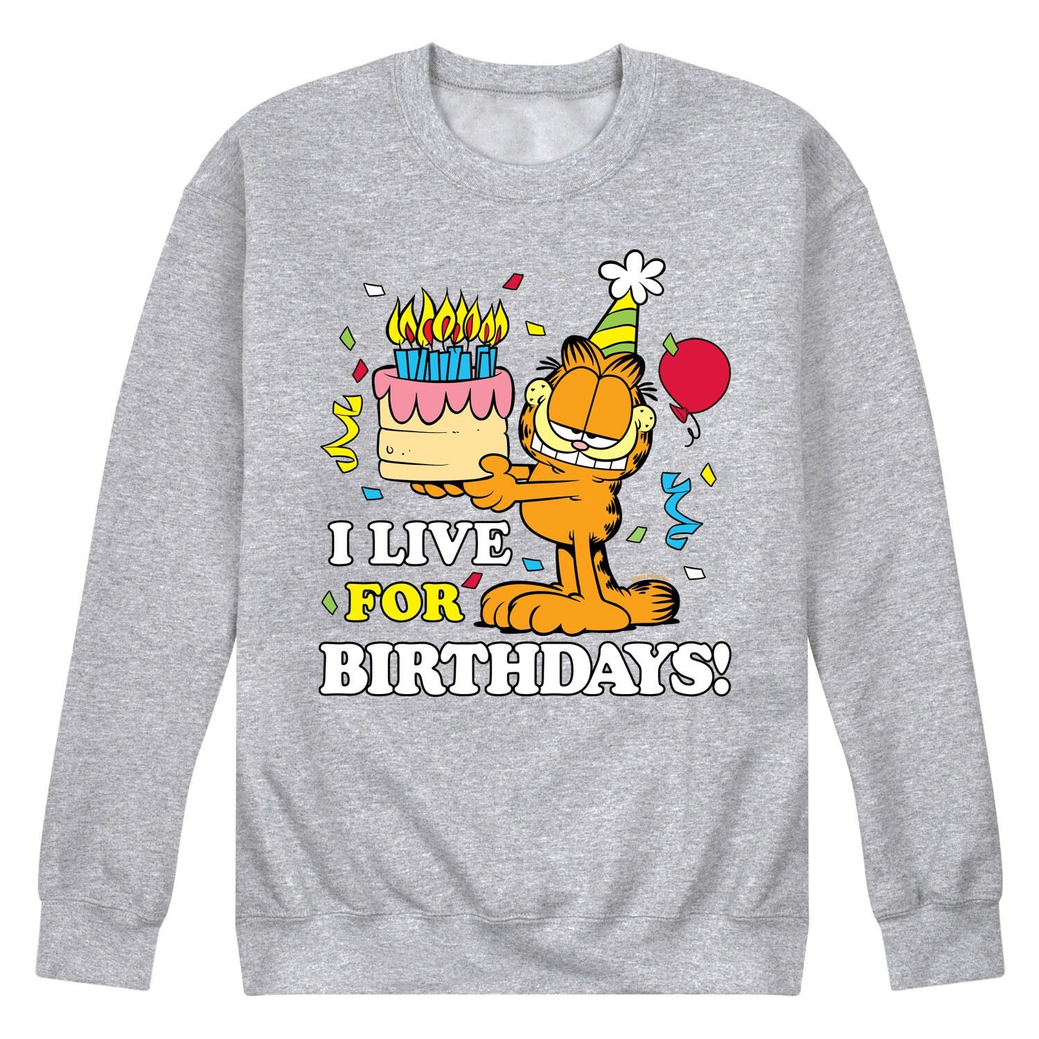 

Мужская футболка с рисунком Garfield Life For Birhdays Licensed Character